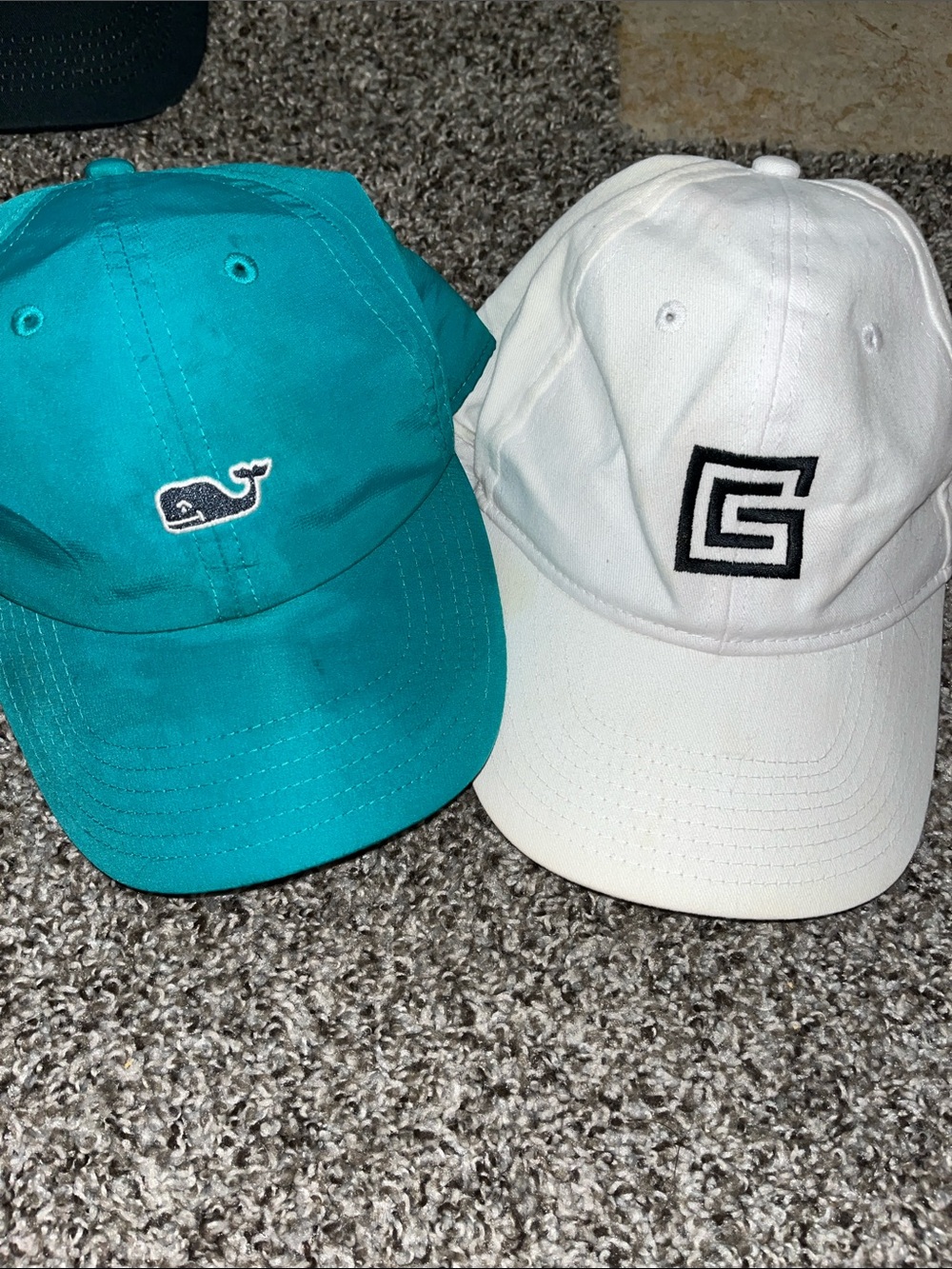 Men’s  Turquoise Whale Embroidered Cap - Teal Baseball Hat